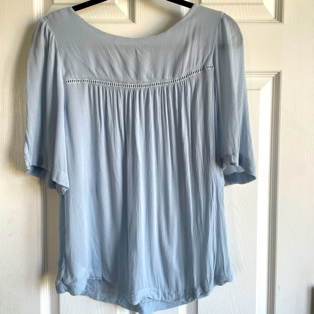 Light blue blouse